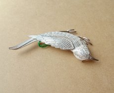 画像10: ブローチ 鳥 シルバー 7.5cm デッドストック 【送料無料】 (10)
