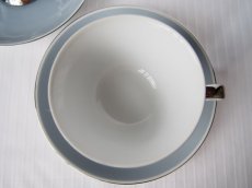 画像3: セーエー陶器　カップ＆ソーサー ペア 麦 ブルーグレイ (3)