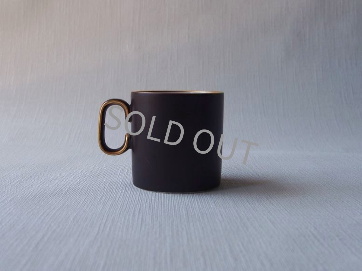 画像11: ナカヤマ陶器  デミタス カップ＆ソーサー 6客　茶 金彩 (11)