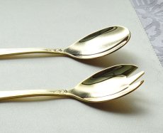 画像3: ドイツ ゾーリンゲン SBS社　ペア サーバー　23/24K 18-10ロココ (3)