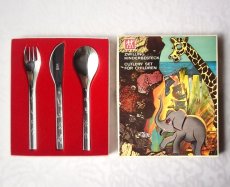 画像1: 独 ツヴィリング 子供用 高級カトラリーセット 1970sヴィンテージ (1)