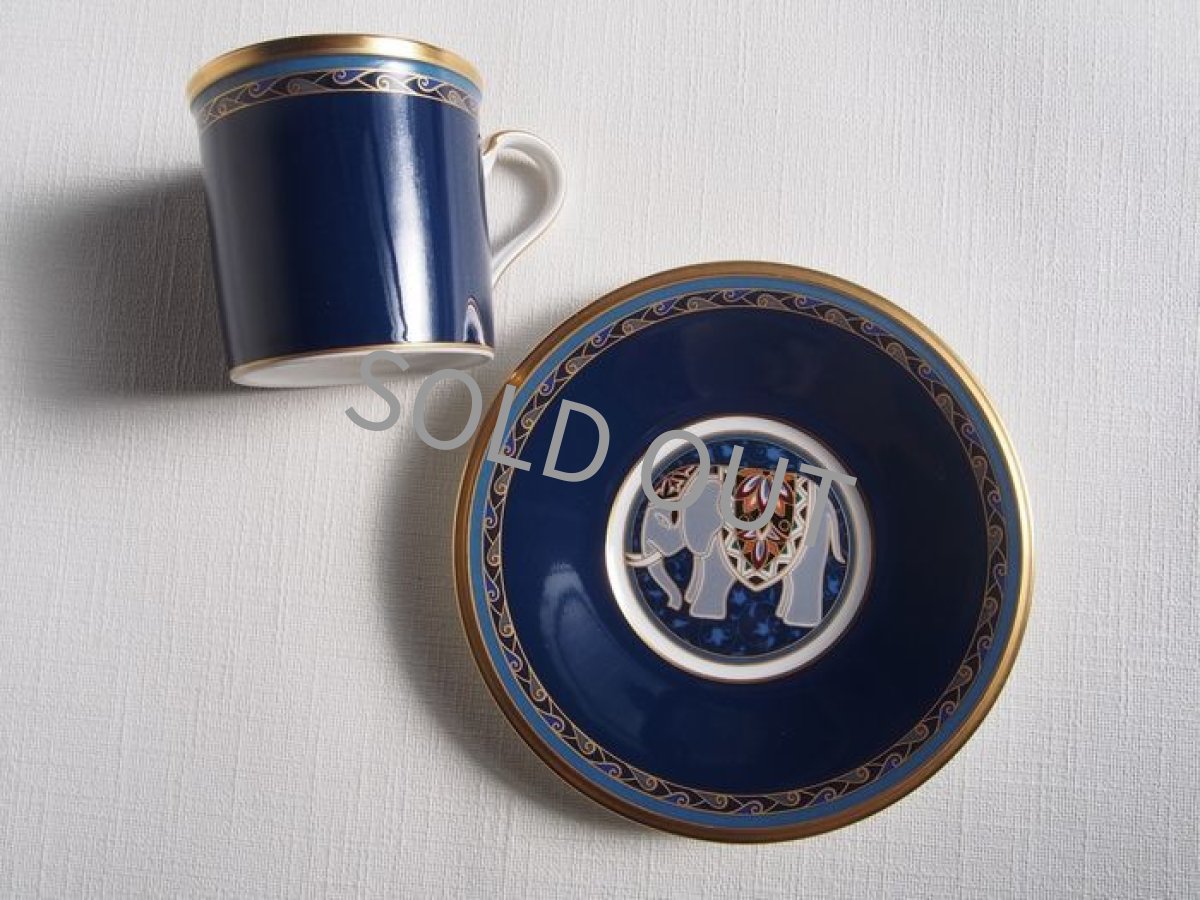 画像12: ノリタケ　デミタス カップ＆ソーサー　象 (12)