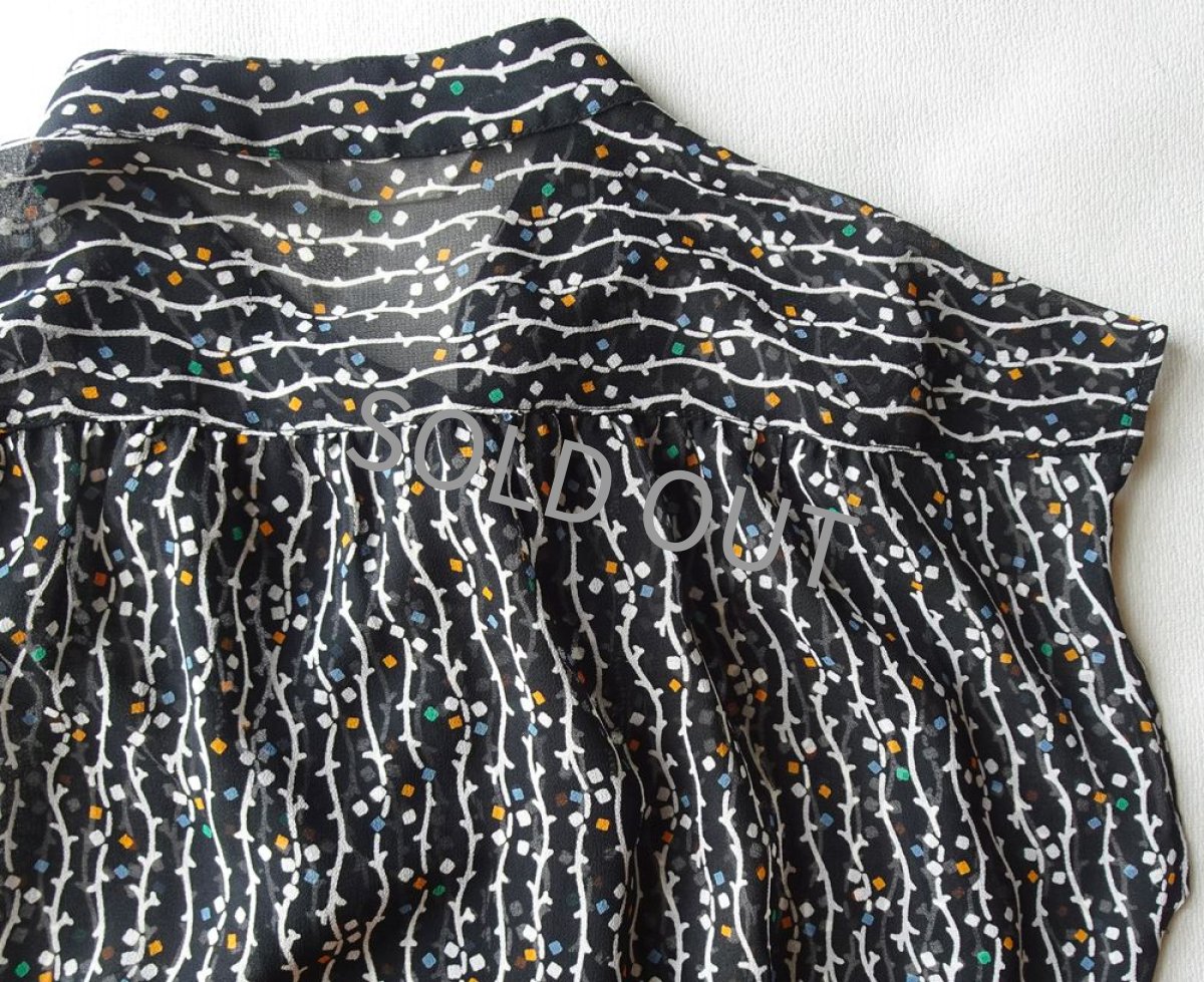 画像15: ナイガイ/ ボウタイ付き ブラウス 黒 9号【送料込み】 (15)