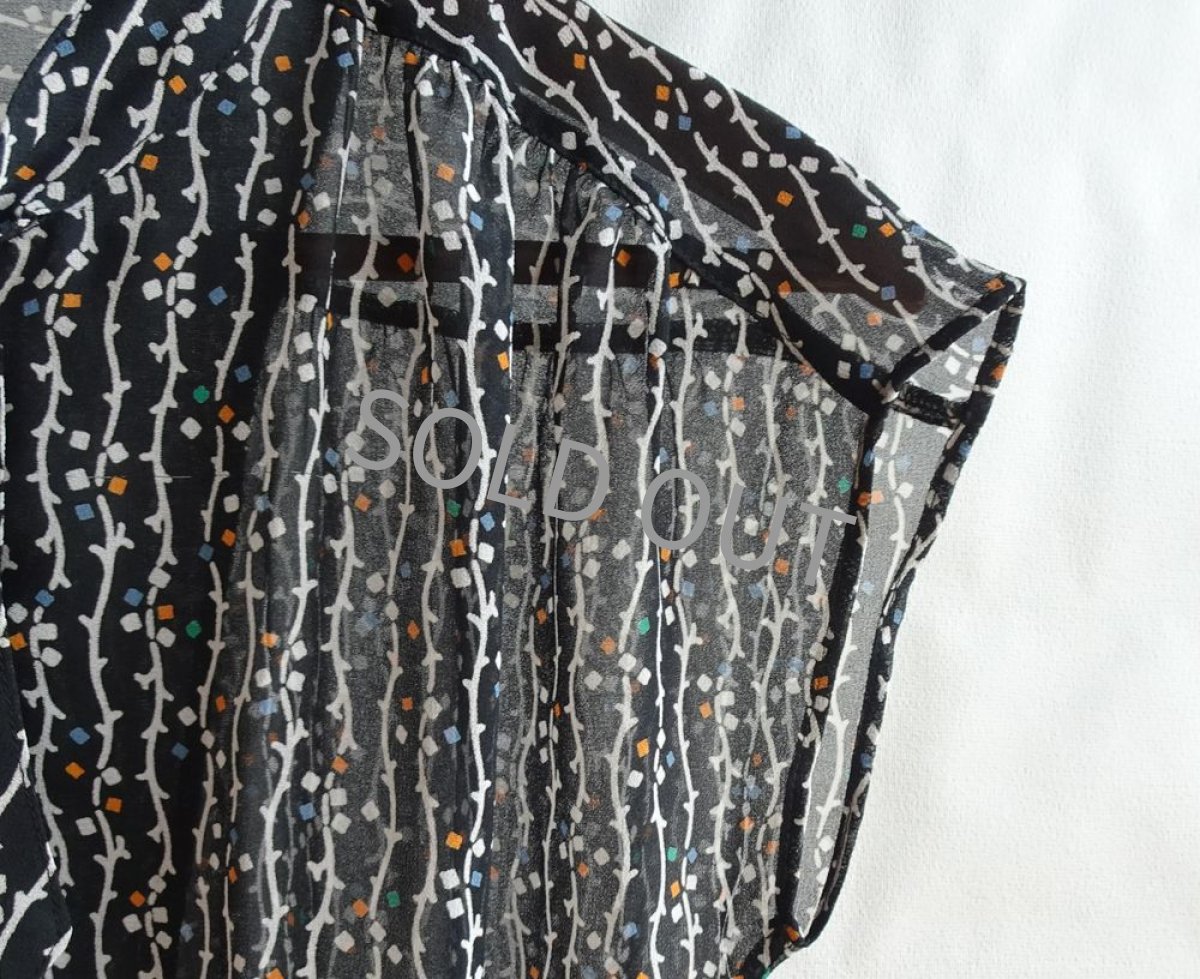 画像2: ナイガイ/ ボウタイ付き ブラウス 黒 9号【送料込み】 (2)