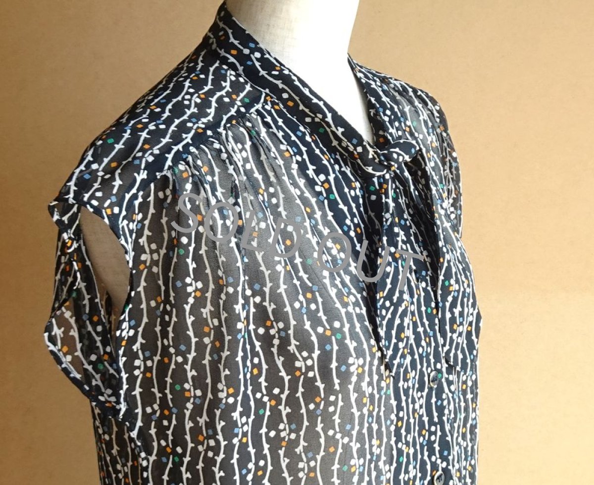 画像20: ナイガイ/ ボウタイ付き ブラウス 黒 9号【送料込み】 (20)