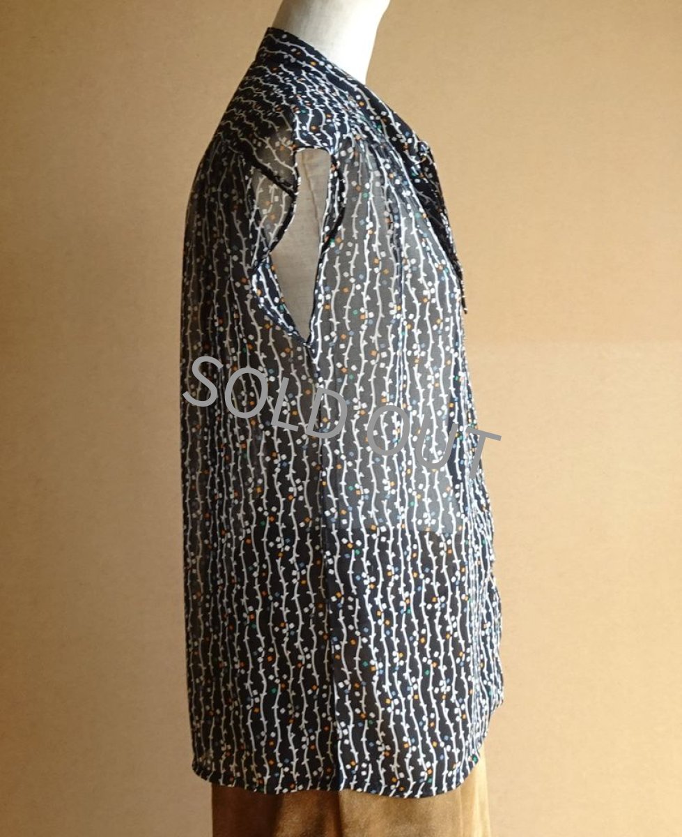 画像21: ナイガイ/ ボウタイ付き ブラウス 黒 9号【送料込み】 (21)