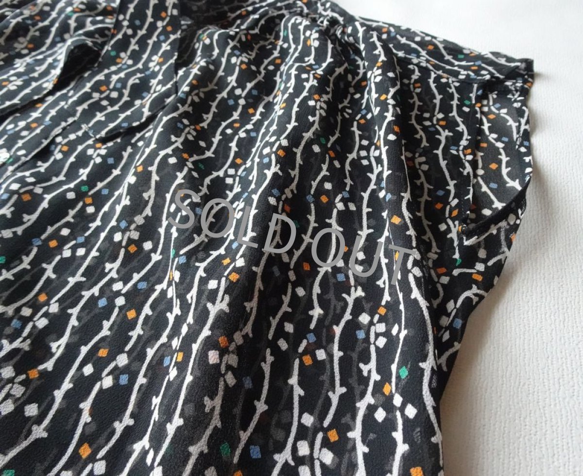 画像9: ナイガイ/ ボウタイ付き ブラウス 黒 9号【送料込み】 (9)