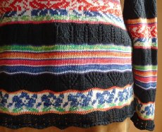 画像5: KENZO/ケンゾー マルチボーダーニット 綿シルク M エルカ品 1990's 【送料600円】 (5)