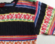 画像7: KENZO/ケンゾー マルチボーダーニット 綿シルク M エルカ品 1990's 【送料600円】 (7)