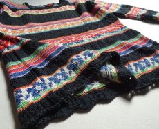 画像10: KENZO/ケンゾー マルチボーダーニット 綿シルク M エルカ品 1990's 【送料600円】 (10)