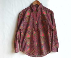 画像2: KENZO Jeans/ケンゾー ジーンズ 花柄シャツ 綿  ピンク レディースＦ 【送料込み】 (2)