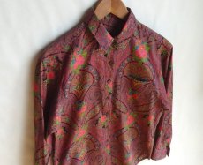 画像3: KENZO Jeans/ケンゾー ジーンズ 花柄シャツ 綿  ピンク レディースＦ 【送料込み】 (3)