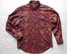 画像1: KENZO Jeans/ケンゾー ジーンズ 花柄シャツ 綿  ピンク レディースＦ 【送料込み】 (1)