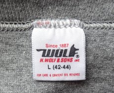 画像10: WOLF/ウルフ ロゴTシャツ made in USA メンズL 【送料込み】 (10)