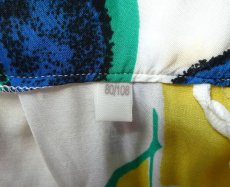 画像15: ロングスカート プリーツ 原色ボタニカル 80-90s古着 Ｌ【送料込み】 (15)