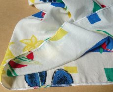 画像9: ロングスカート プリーツ 原色ボタニカル 80-90s古着 Ｌ【送料込み】 (9)