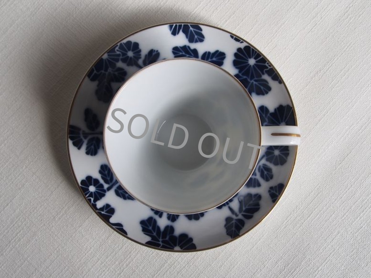 画像8: 深川製磁　兼用カップ＆ソーサー 染付花 (8)