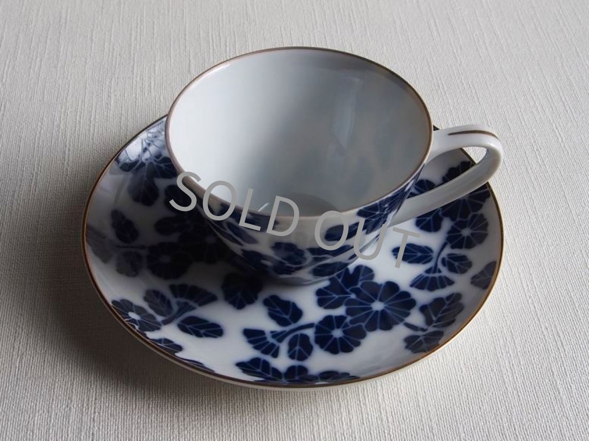 画像7: 深川製磁　兼用カップ＆ソーサー 染付花 (7)