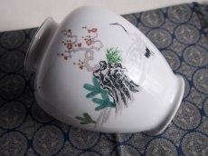 画像10: 深川製磁　花瓶 鶴文　丈19.5cm (10)
