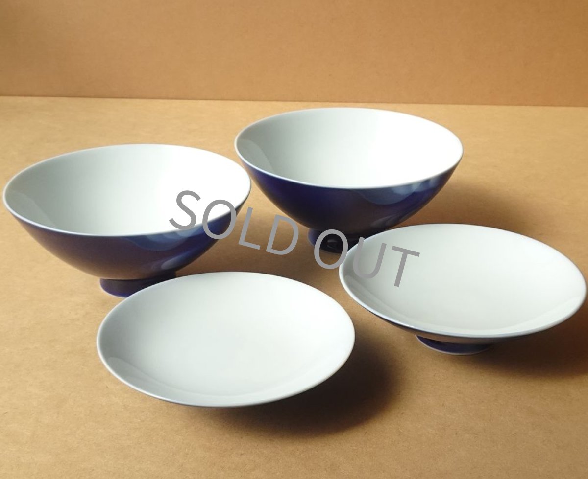 画像13: 深川製磁　蓋付組飯碗　泉文 有田焼 (13)