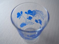 画像5: 石塚硝子 アデリアグラス　タンブラー 小　青 花柄 (5)