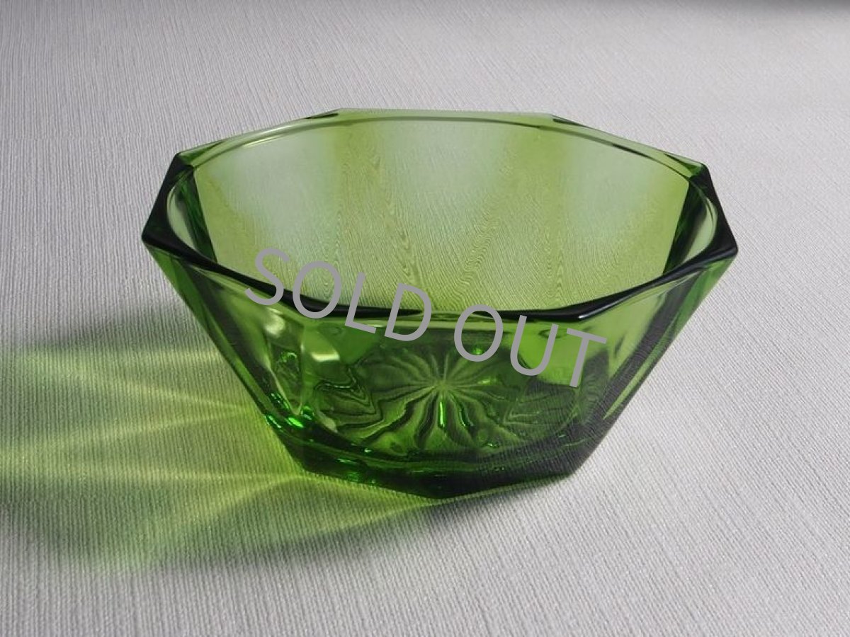 画像4: 曽我ガラス 　硝子小鉢　夕顔 11.5cm 緑 (4)