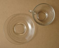 画像10: サンゴバン製 デュラレックス カップ＆ソーサー gigogne 強化ガラス (10)