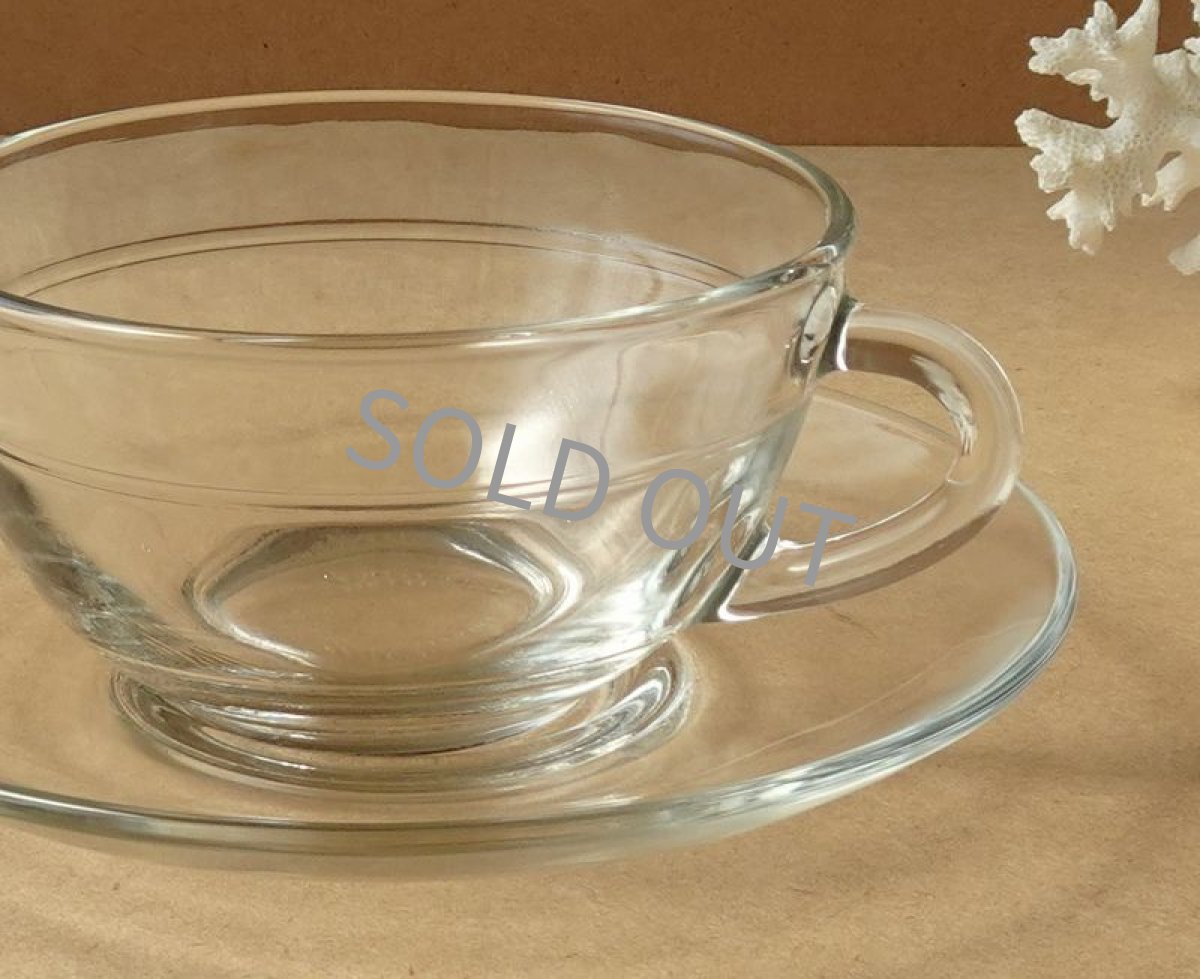 画像12: サンゴバン製 デュラレックス カップ＆ソーサー gigogne 強化ガラス (12)