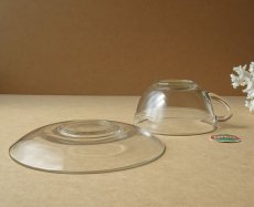 画像13: サンゴバン製 デュラレックス カップ＆ソーサー gigogne 強化ガラス (13)