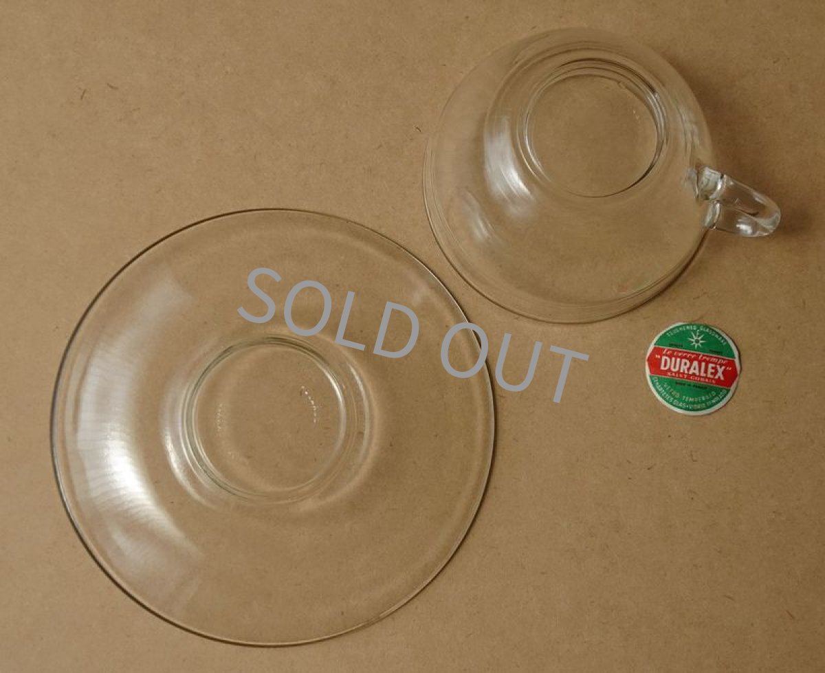 画像14: サンゴバン製 デュラレックス カップ＆ソーサー gigogne 強化ガラス (14)