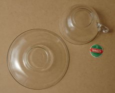 画像14: サンゴバン製 デュラレックス カップ＆ソーサー gigogne 強化ガラス (14)