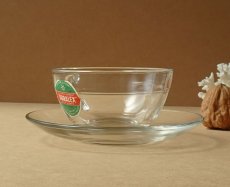 画像2: サンゴバン製 デュラレックス カップ＆ソーサー gigogne 強化ガラス (2)