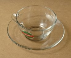 画像6: サンゴバン製 デュラレックス カップ＆ソーサー gigogne 強化ガラス (6)