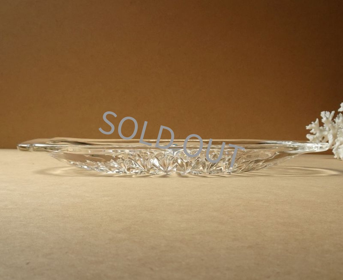 画像9: 佐々木硝子　だ円ガラス皿 デザート皿 昭和レトロ (9)