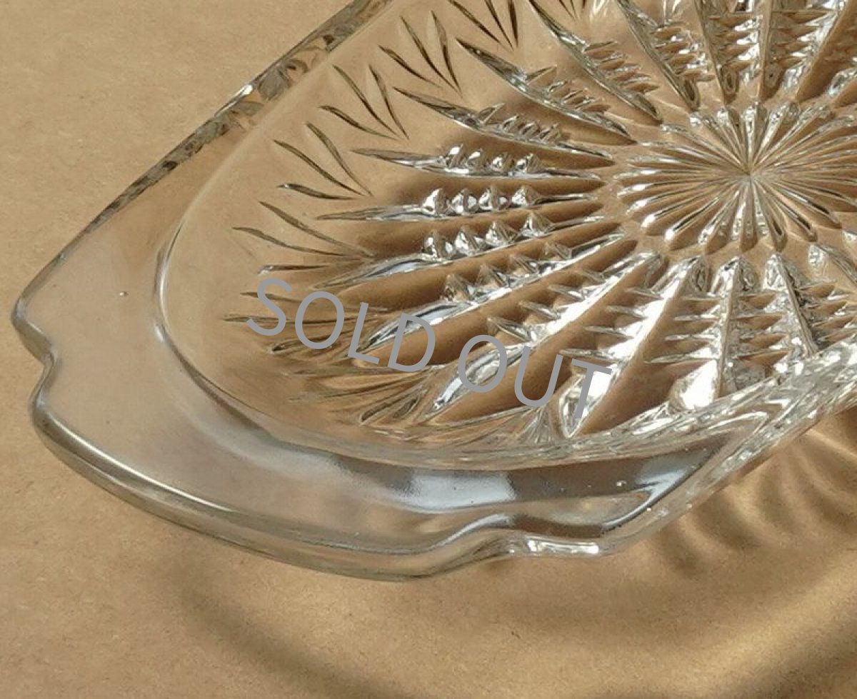 画像8: 佐々木硝子　だ円ガラス皿 デザート皿 昭和レトロ (8)