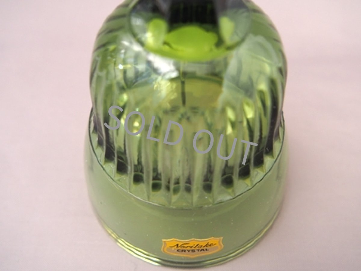 画像3: ノリタケ クリスタル　ハンドベル 緑 (3)