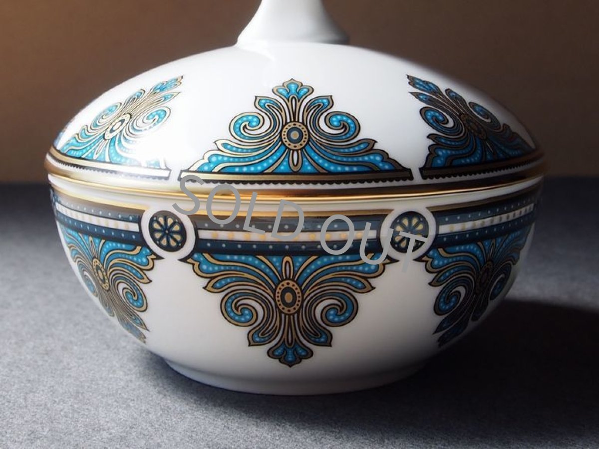 画像8: ノリタケ　小物入れ 蓋付きポット　カタールガス特注 鳥 (8)