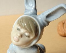 画像11: Lladro/リヤドロ バニーボーイとワイルドフラワー blue 廃番 (11)