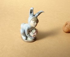 画像16: Lladro/リヤドロ バニーボーイとワイルドフラワー blue 廃番 (16)