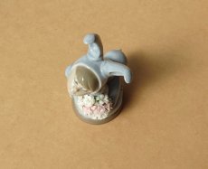 画像17: Lladro/リヤドロ バニーボーイとワイルドフラワー blue 廃番 (17)