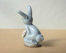画像7: Lladro/リヤドロ バニーボーイとワイルドフラワー blue 廃番 (7)