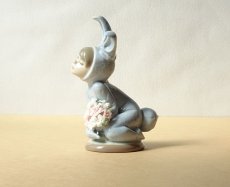 画像9: Lladro/リヤドロ バニーボーイとワイルドフラワー blue 廃番 (9)