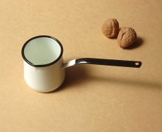 画像11: ホーロー ミルクパン　鍋 昭和レトロ 200ml 琺瑯  (11)
