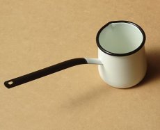 画像15: ホーロー ミルクパン　鍋 昭和レトロ 200ml 琺瑯  (15)