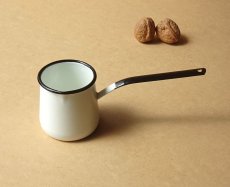 画像10: ホーロー ミルクパン　鍋 昭和レトロ 200ml 琺瑯  (10)