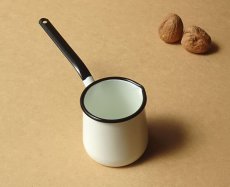画像7: ホーロー ミルクパン　鍋 昭和レトロ 200ml 琺瑯  (7)