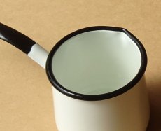 画像8: ホーロー ミルクパン　鍋 昭和レトロ 200ml 琺瑯  (8)