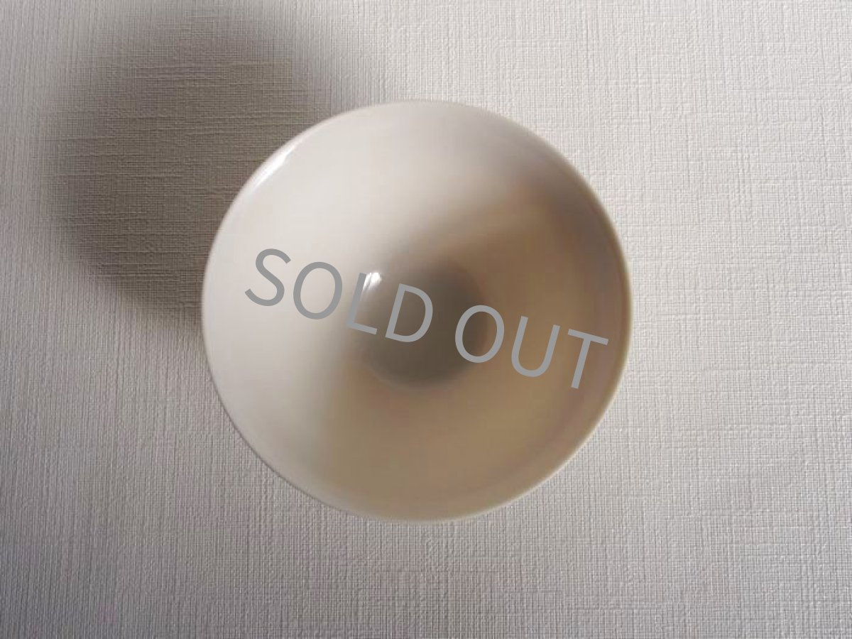 画像5: 香蘭社　飯椀　象牙色 黒 (5)