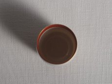 画像4: 香蘭社　湯呑　柿×黒 (4)