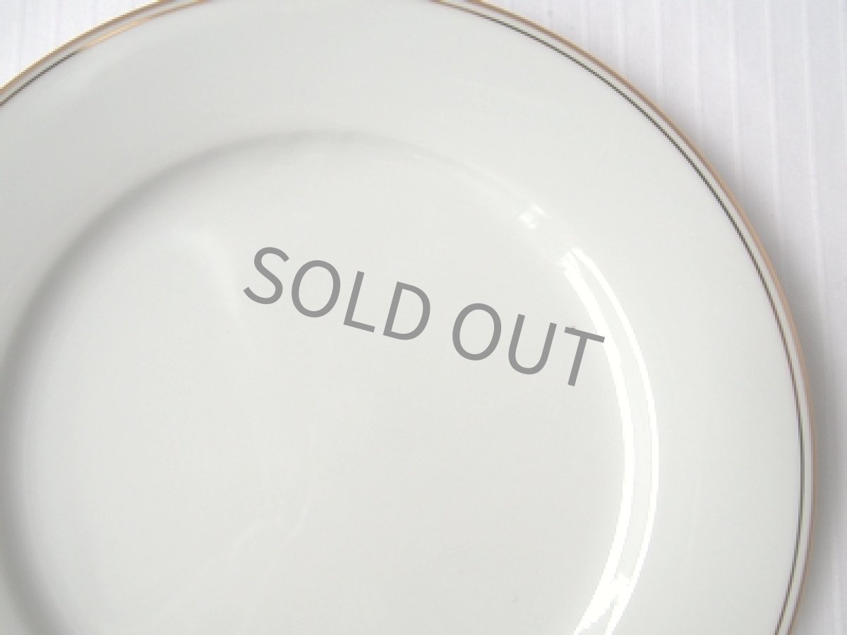 画像2: □outlet□ノリタケ contemporary ケーキ皿 金彩2ライン 21cm (2)